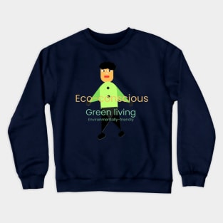 Earthly Elegance: Eco-Conscious T-Shirt Design Crewneck Sweatshirt